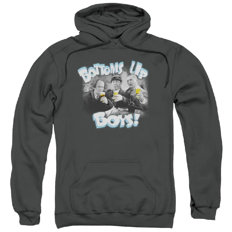 Bonus Savings trendy hooded sweatshirtThe Three Stooges Bottoms Up Pullover Hoodie