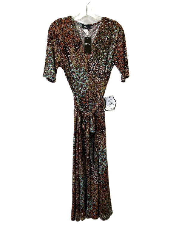 Seasonal Clearance printed dressDress Casual Maxi By Msk In Red, Size: L