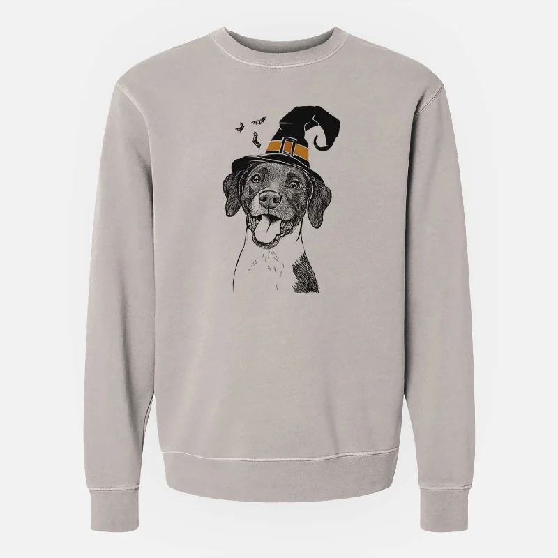 Can't Miss Witch Harper the Mixed Breed - Unisex Pigment Dyed Crew Sweatshirt