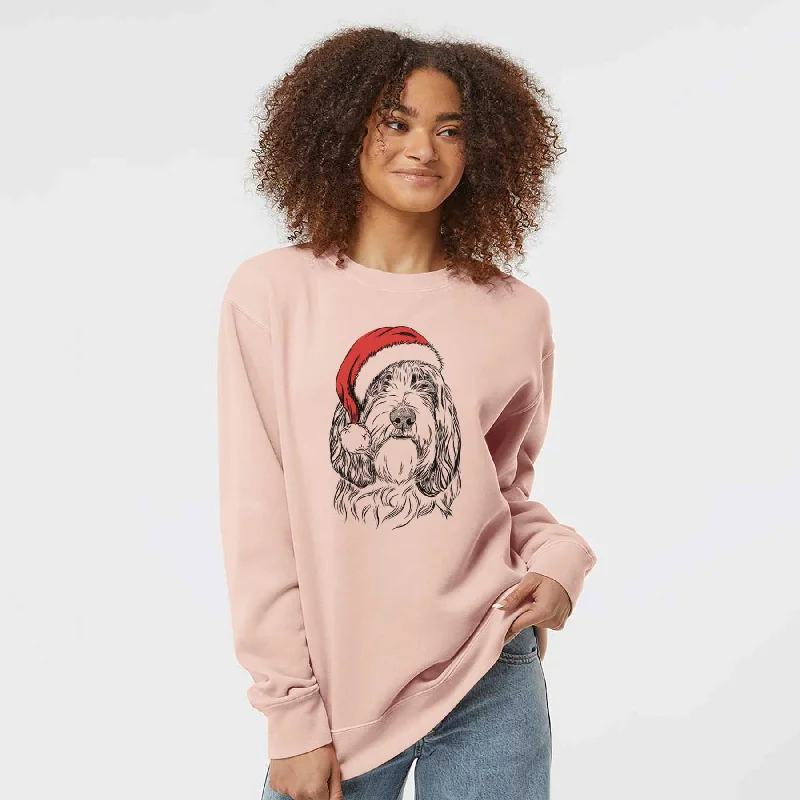 Super Bargain Santa Gerard the Petit Basset Griffon Vendeen - Unisex Pigment Dyed Crew Sweatshirt Super Bargain Santa Gerard the Petit Basset Griffon Vendeen - Unisex Pigment Dyed Crew Sweatshirt