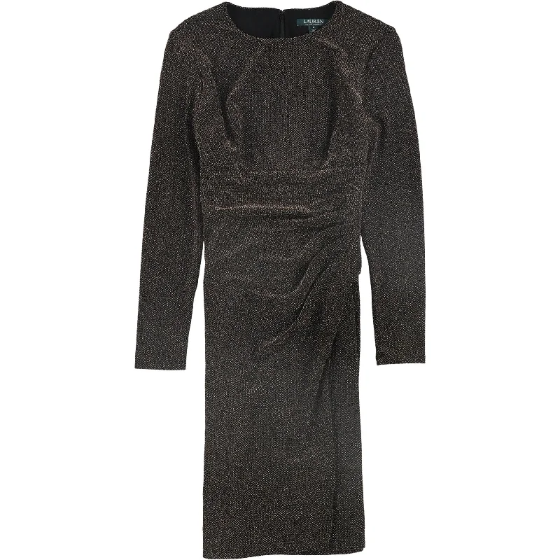 Markdowns floral wrap dressRalph Lauren Womens Metallic Sheath Dress, Metallic, 8