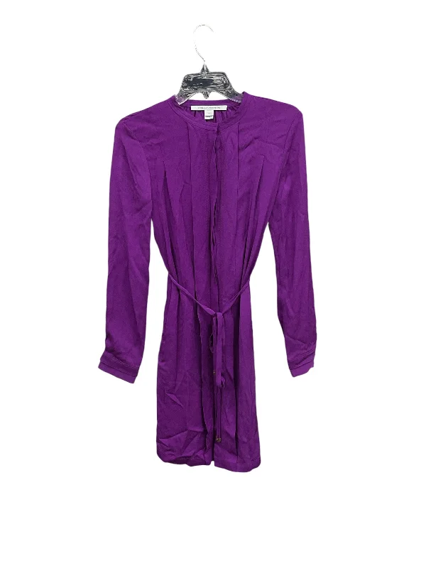 Bargain Prices sleek midi dressDress Casual Short By Diane Von Furstenberg In Purple, Size: 2