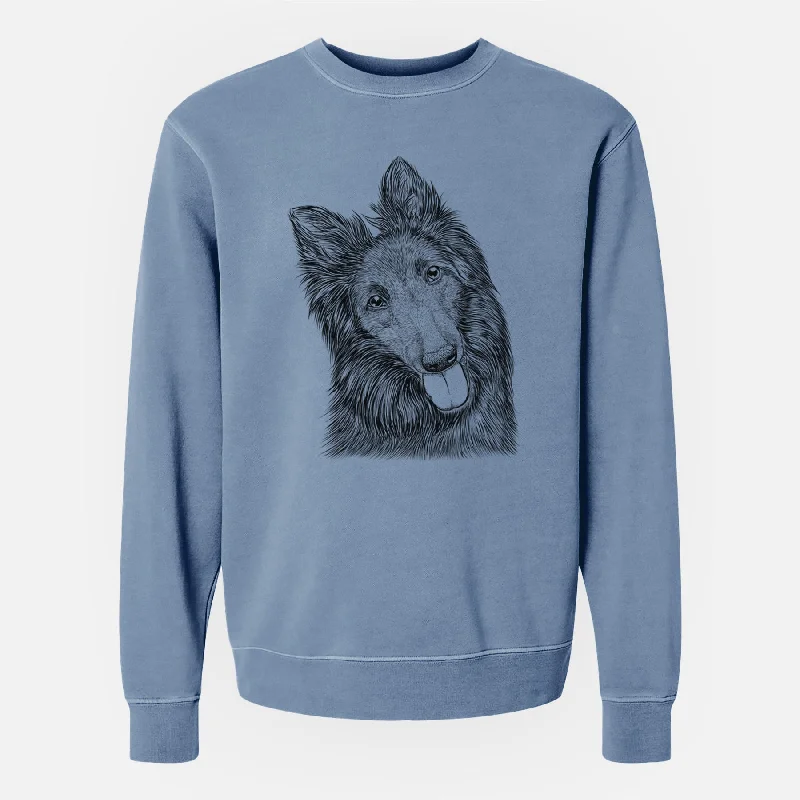 Savings Galore Bare Jaxx the Belgian Tervuren - Unisex Pigment Dyed Crew Sweatshirt