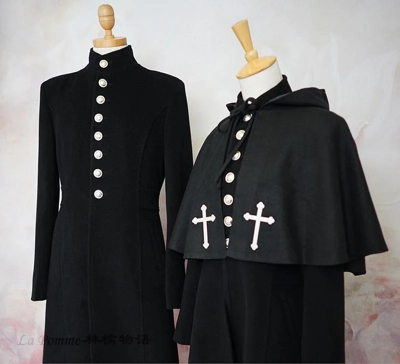 Final Markdown fitted trench coatLa Pomme~Apple Monogatari~Ouji Lolita Wool Cloak