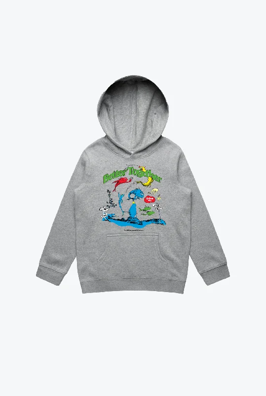 Value Deals One Fish Two Fish Better Together Youth Hoodie - Grey