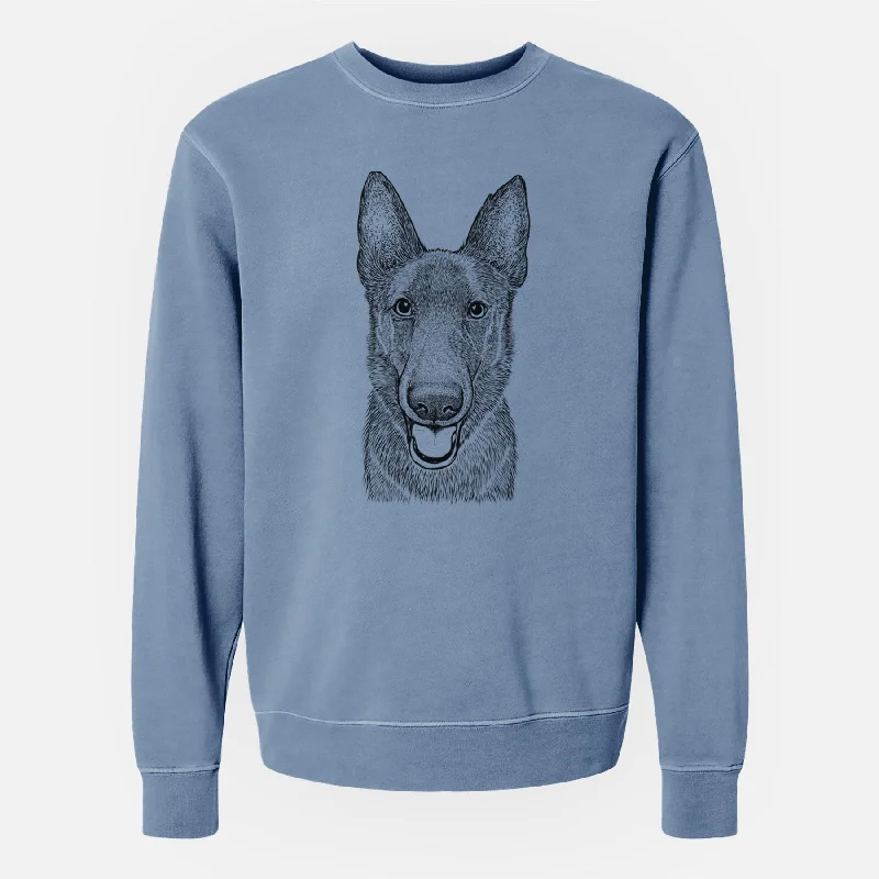 Best Deals Bare Nyx the German Shepherd - Unisex Pigment Dyed Crew Sweatshirt