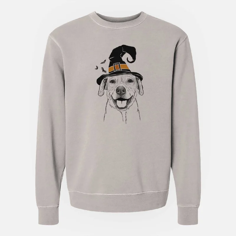Discount Extravaganza pullover workout hoodieWitch Ernie the Mixed Breed - Unisex Pigment Dyed Crew Sweatshirt