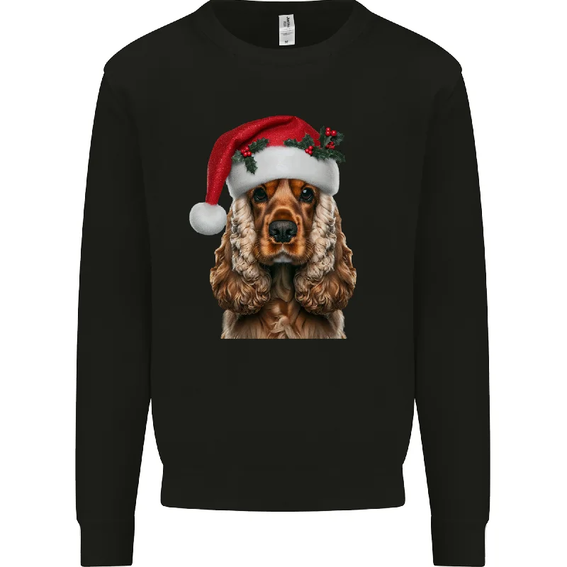 Online Only Christmas Cocker Spaniel Xmas Dog Mens Sweatshirt Jumper