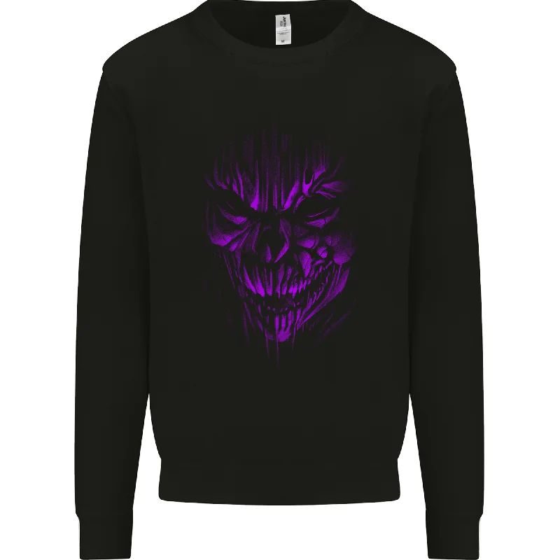 Steals and Deals Demon Skull Devil Satan Grim Reaper Gothic Mens Sweatshirt Jumper