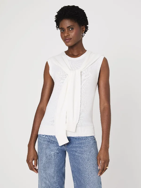 Final Clearance Cashmere Blend Tie Vest
