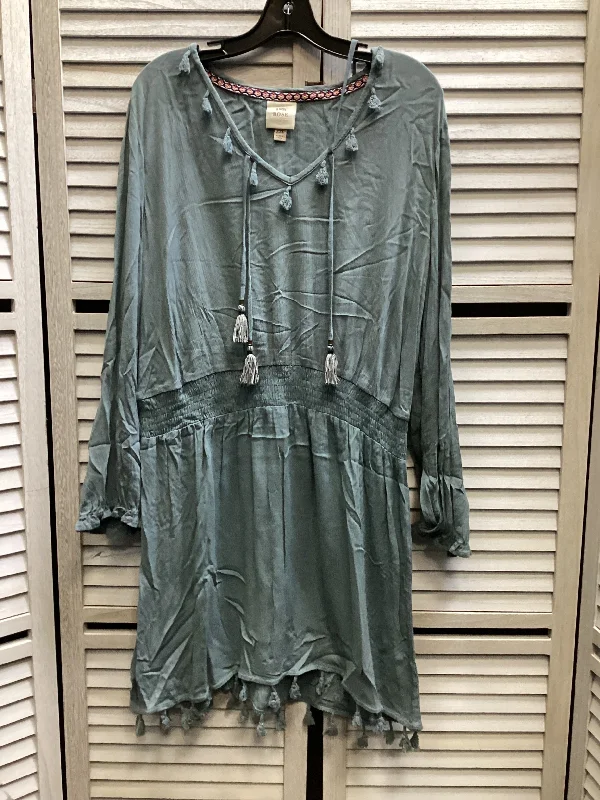 Must-Have Deals layered dressDress Casual Midi By Knox Rose In Blue, Size: 2x