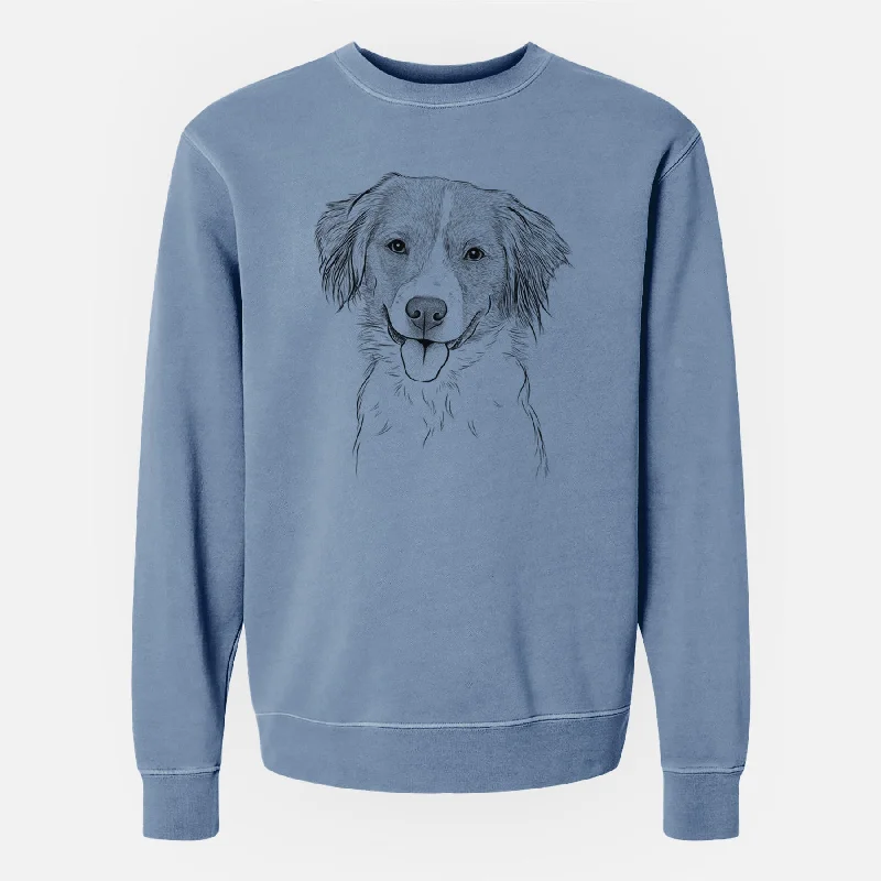 Super Sale Bare Hercules the Nederlandse Kooikerhondje - Unisex Pigment Dyed Crew Sweatshirt