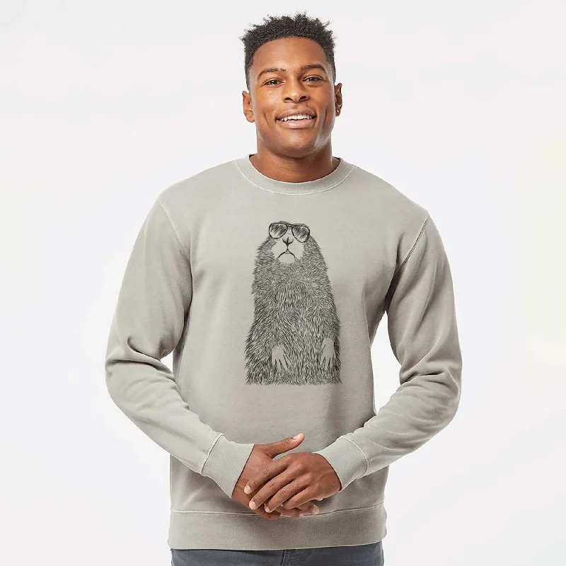 Big Discounts Aviator Mr. Otis the Prairie Dog - Unisex Pigment Dyed Crew Sweatshirt Big Discounts Aviator Mr. Otis the Prairie Dog - Unisex Pigment Dyed Crew Sweatshirt