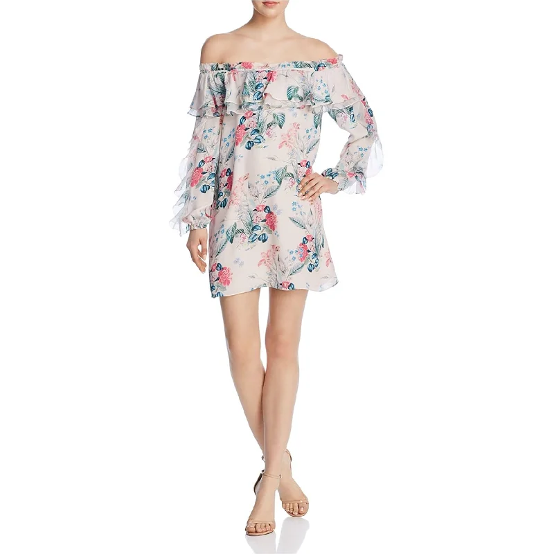 Stock Clearance off-the-shoulder dressParker Womens Isa A-line Dress, Pink, X-Small