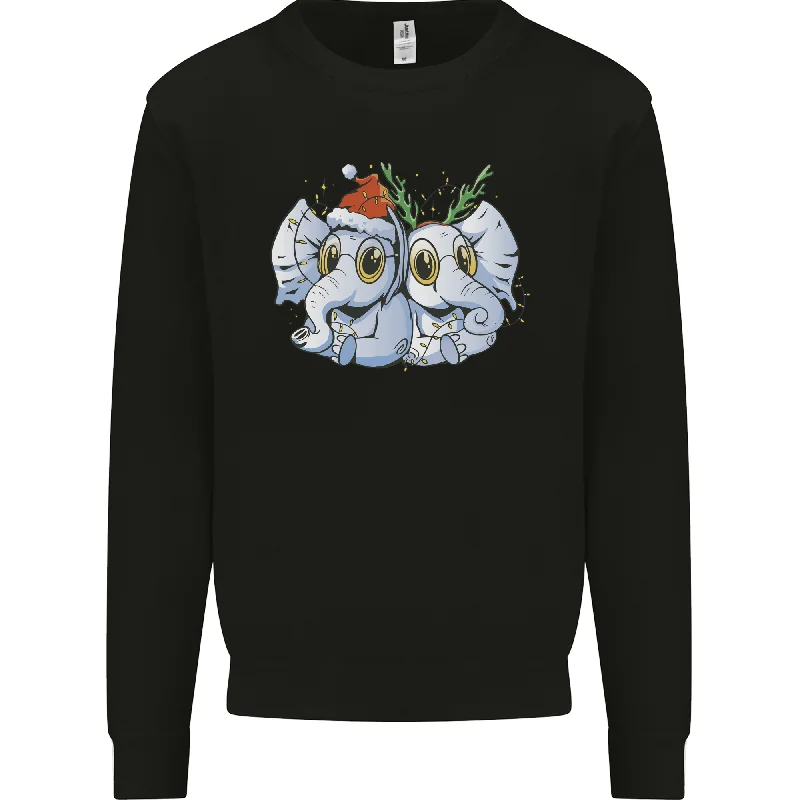 Special Offer Christmas Elephants Xmas Mens Sweatshirt Jumper