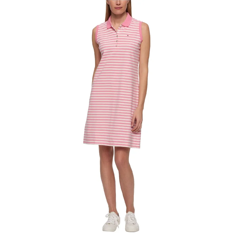 Today Only textured dressTommy Hilfiger Womens Polo Sport Dress, Pink, X-Small