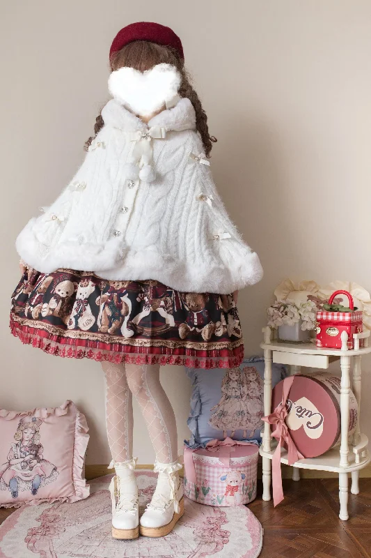 Huge Discounts raincoatMIST~Sweet Bliss~Sweet Lolita Cape Winter Lolita Sweater Coat Huge Discounts raincoatMIST~Sweet Bliss~Sweet Lolita Cape Winter Lolita Sweater Coat