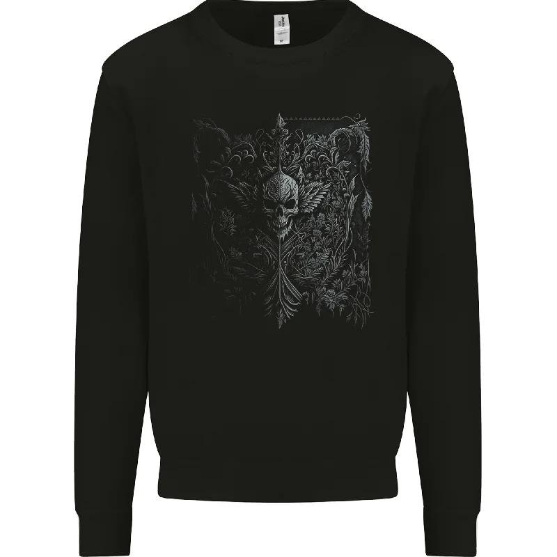 Price Rollback Darkness Skull Gothic Goth Heavy Metal Music Mens Sweatshirt Jumper