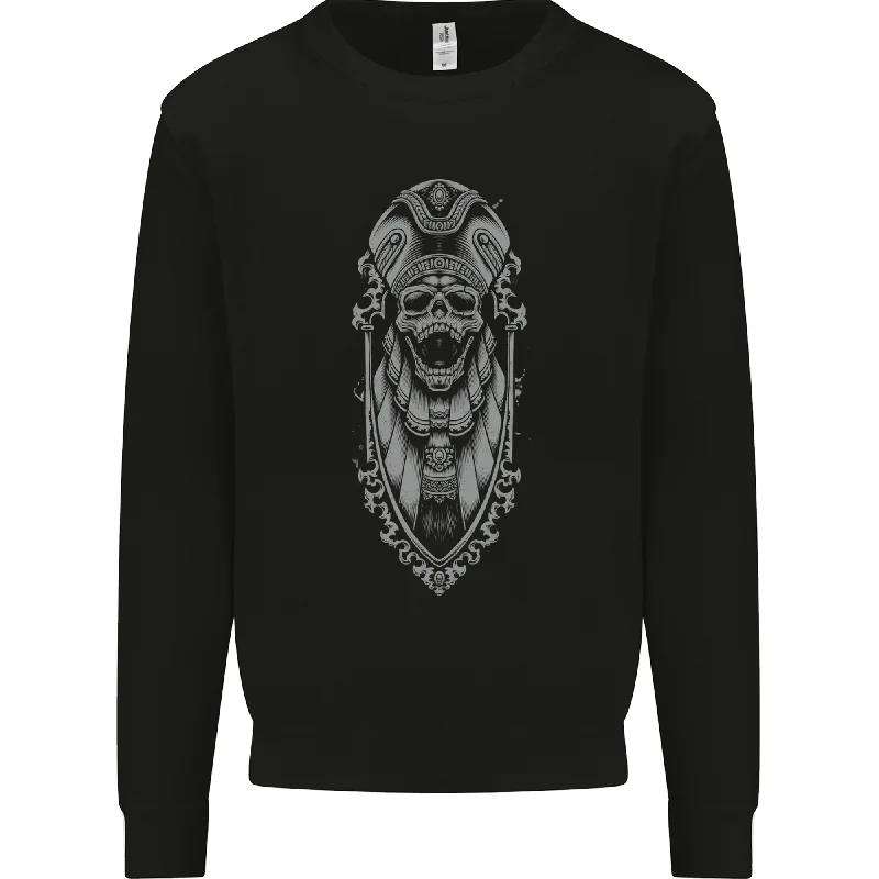 Daily Deals Death Order Pharoh Skull Biker Motorcycle Mens Sweatshirt Jumper