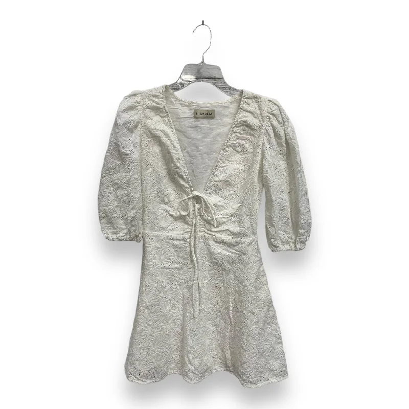 While Supplies Last boho-chic dressDress Casual Short By Nicholas In White, Size: S