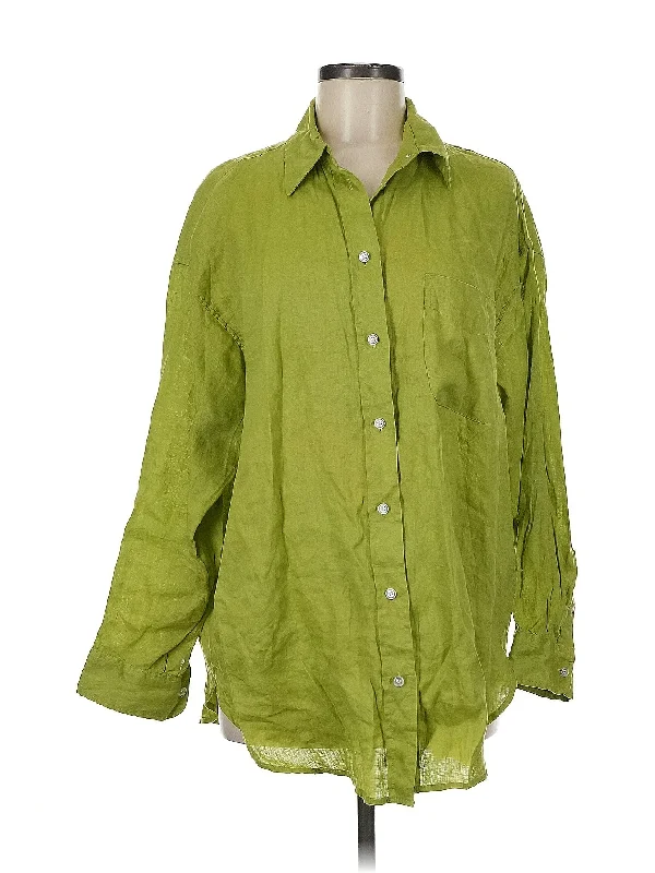 Great Bargains high-quality coat3/4 Sleeve Button Down Shirt