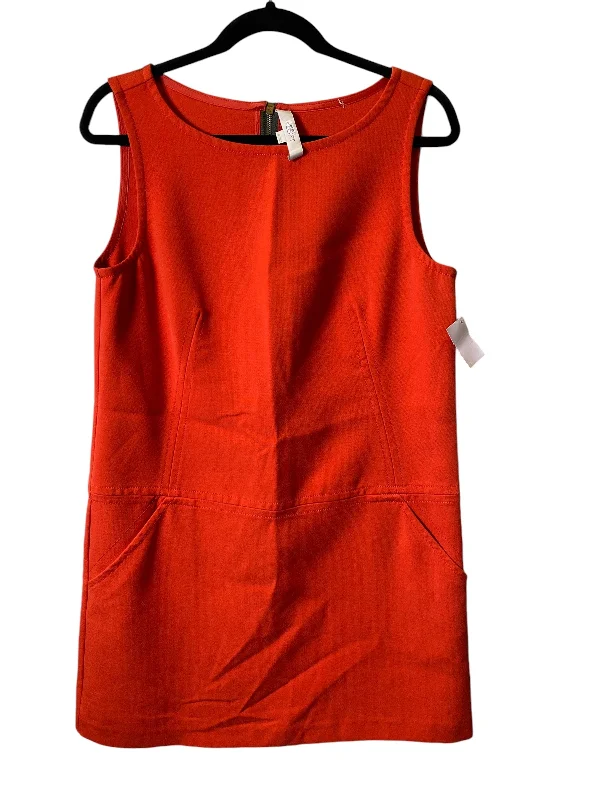 Don't Wait chic slip dressDress Casual Short By Loft In Orange, Size: M