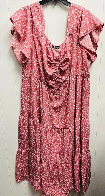 boho dressDress Casual Maxi By Clothes Mentor In Pink, Size: 2x