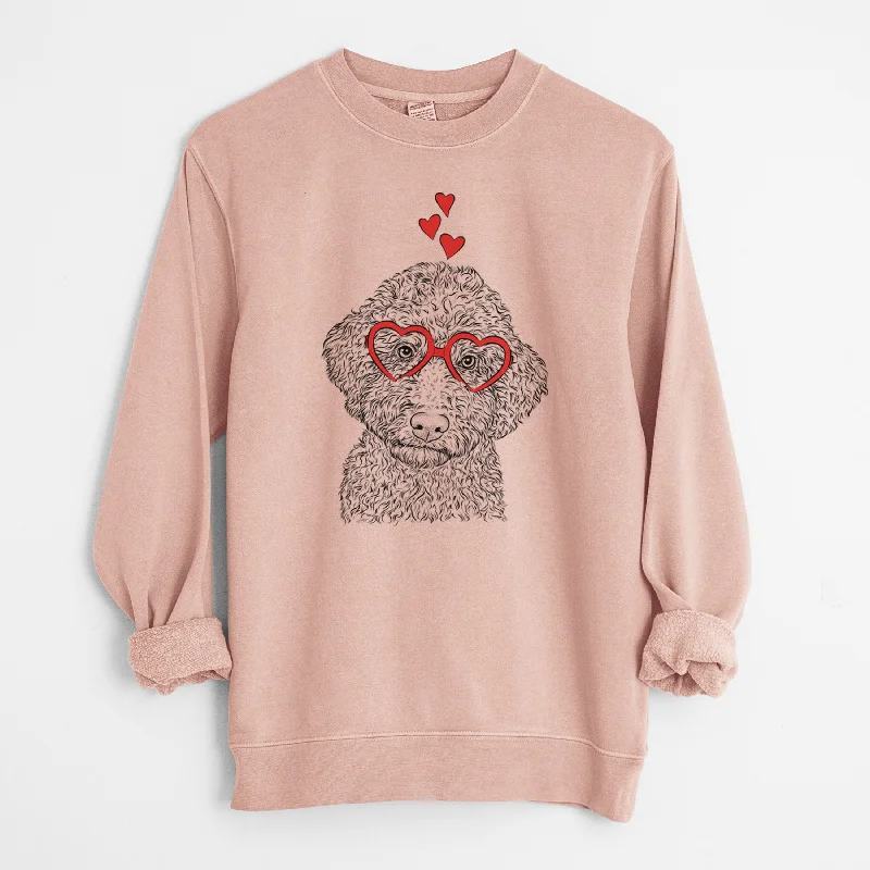 Extra Savings loose fit sports sweatshirtValentine Ross the Lagotto Romagnolo - Unisex Pigment Dyed Crew Sweatshirt Extra Savings loose fit sports sweatshirtValentine Ross the Lagotto Romagnolo - Unisex Pigment Dyed Crew Sweatshirt