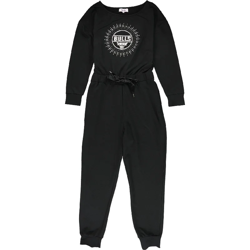 Today Only off-the-shoulder dressTouch Womens Chicago Bulls Jumpsuit, Black, Medium