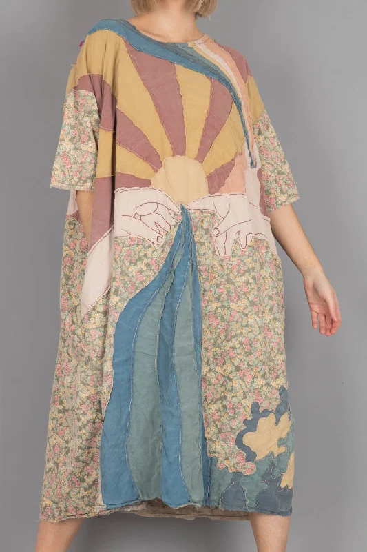Weekend Flash Sale oversized dressMagnolia Pearl Applique Artist Smock Dress