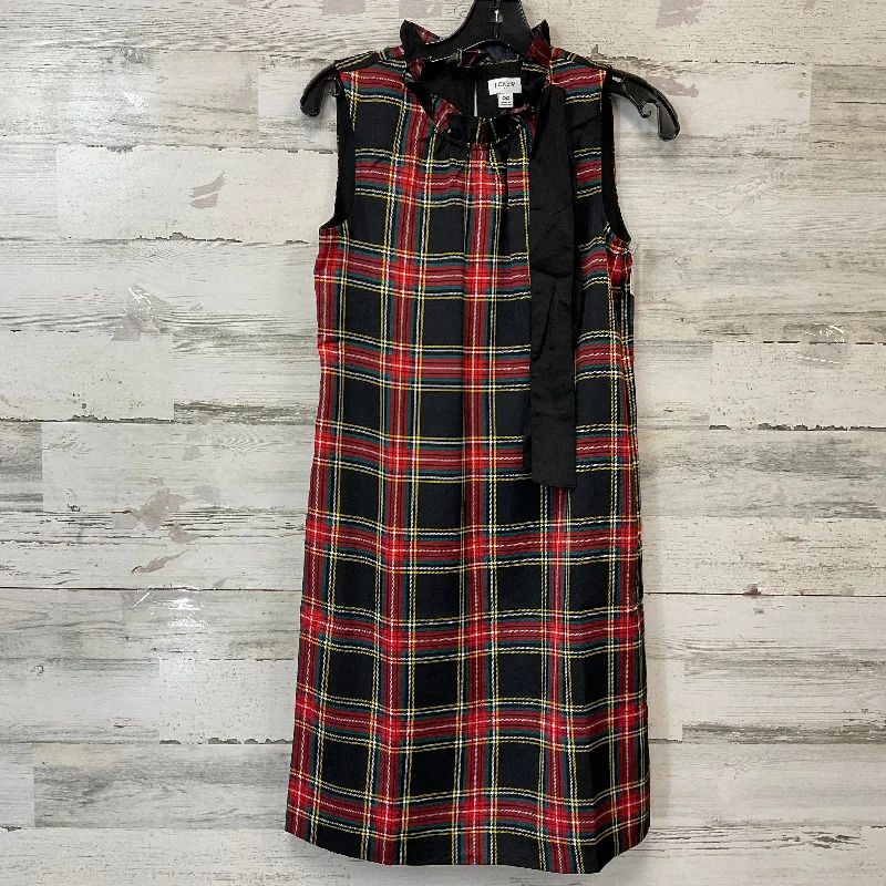 Weekend Flash Sale shift dressDress Work By J. Crew In Black & Red, Size: 0r