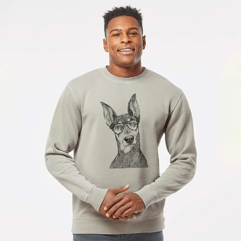 Final Clearance warm athletic hoodieAviator Jenna the Doberman Pinscher - Unisex Pigment Dyed Crew Sweatshirt Final Clearance warm athletic hoodieAviator Jenna the Doberman Pinscher - Unisex Pigment Dyed Crew Sweatshirt