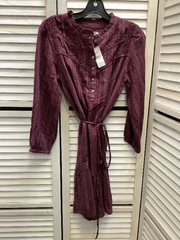 Weekend Deal casual midi dressDress Casual Short By Loft In Purple, Size: S