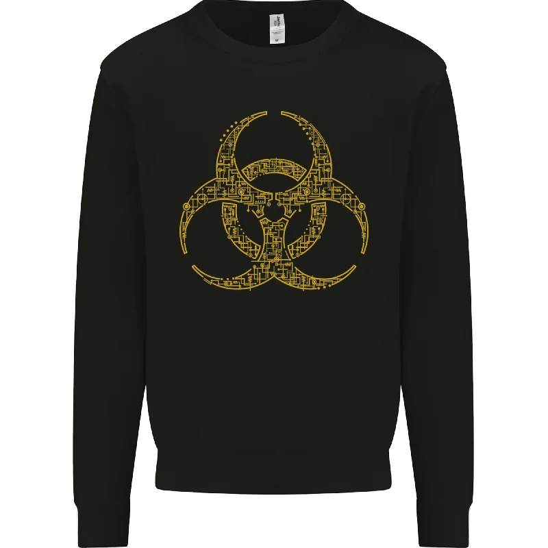 Super Deal Digital Biohazard Gaming Gamer Zombie Mens Sweatshirt Jumper