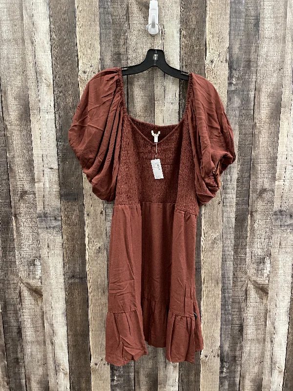 Extra Savings backless dressDress Casual Midi By Maurices In Brown, Size: 2x