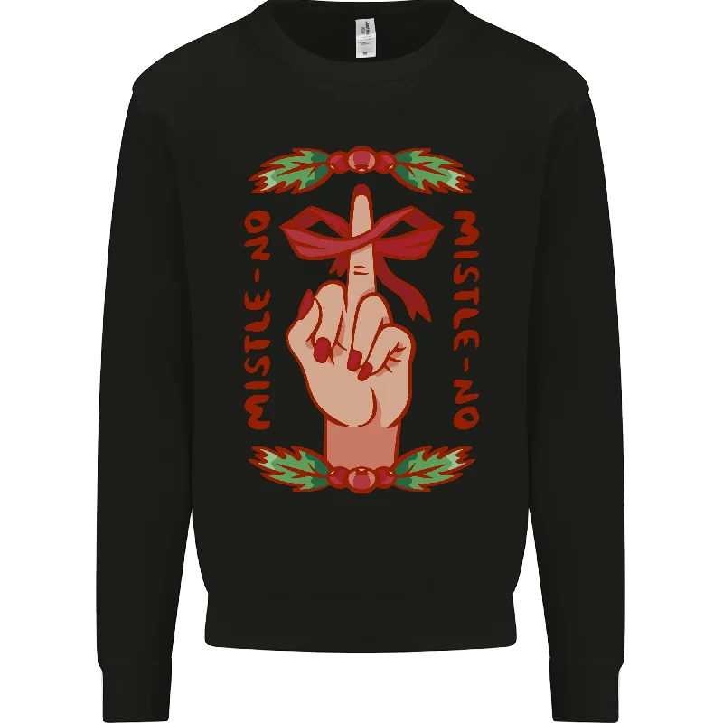 Sale Event Christmas Mistle No Funny Bah Humbug Mens Sweatshirt Jumper