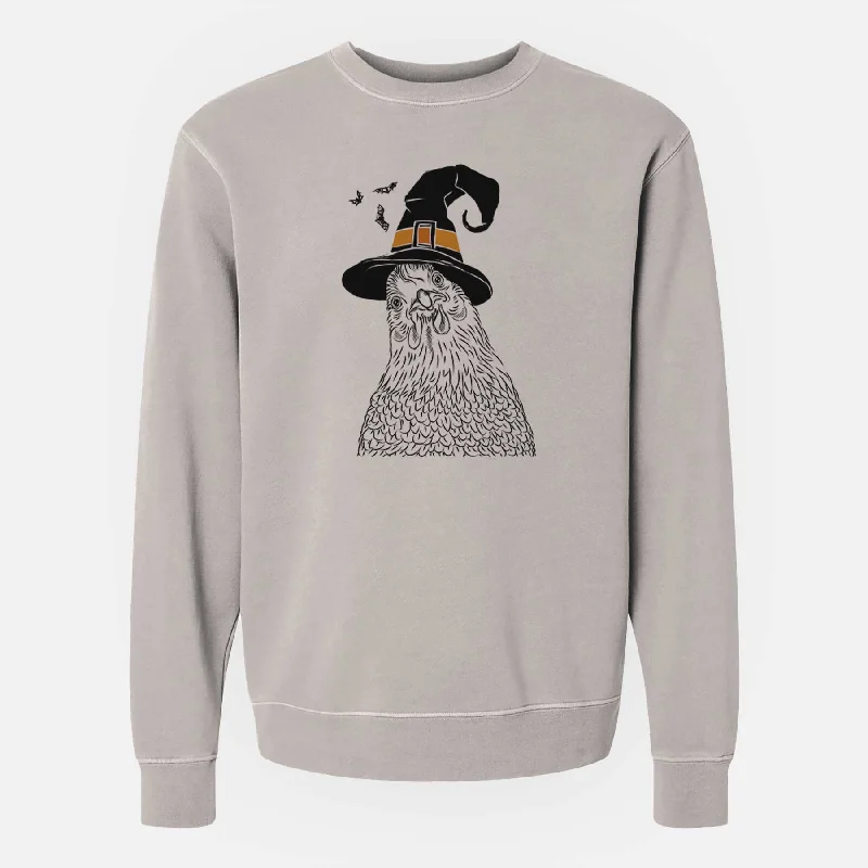 Exclusive Offers Witch Henrietta the Chicken - Unisex Pigment Dyed Crew Sweatshirt