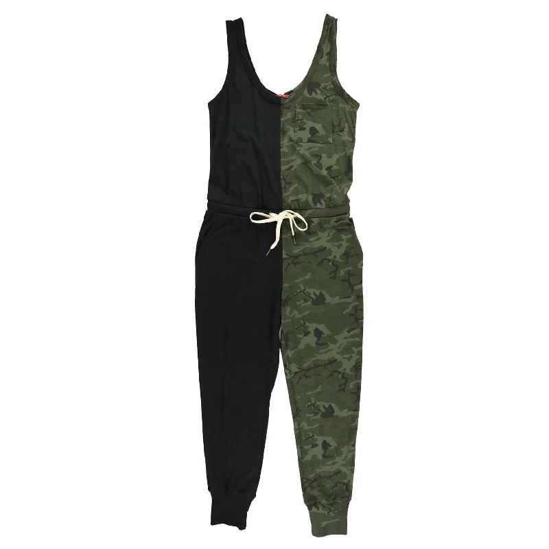 Super Sale pleated dressn:philanthropy Womens Camo Jumpsuit, Black, Small
