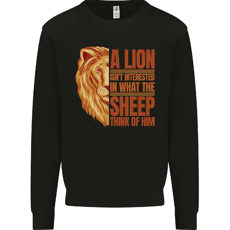 Closeout Christian Lion Quote Christianity Religion Mens Sweatshirt Jumper