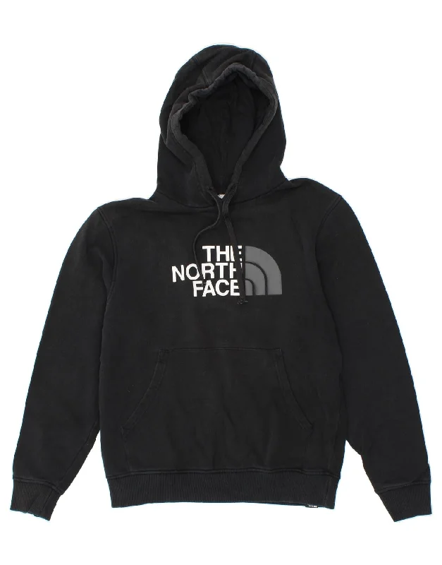 THE NORTH FACE Mens Graphic Hoodie Jumper Medium Black Cotton