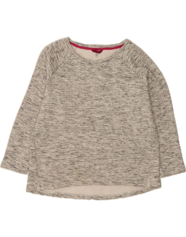 Markdowns JOULES Womens Sweatshirt Jumper UK 16 Large Grey Flecked Cotton