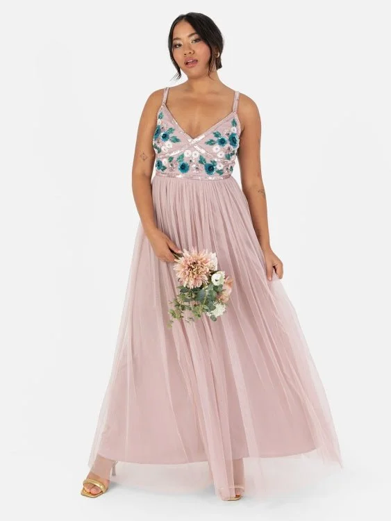Clearance Items comfy maxi dressMaya Floral Embellished Cami Maxi Dress