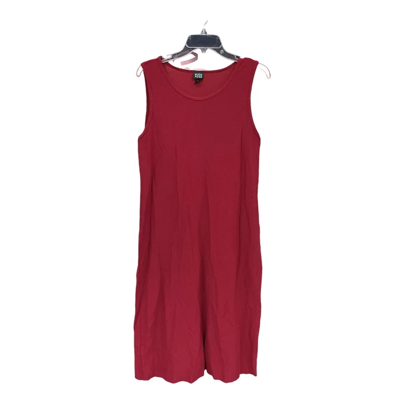 Savings Spectacular cocktail party dressDress Casual Midi By Eileen Fisher In Red, Size: M