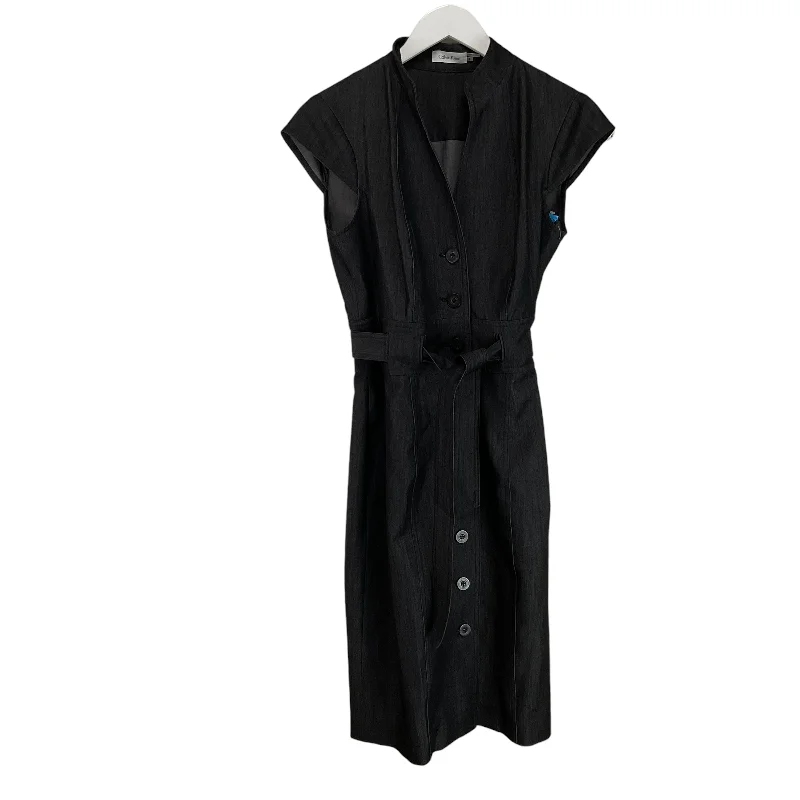 Massive Deals wool dressDress Casual Midi By Calvin Klein In Grey, Size: 6