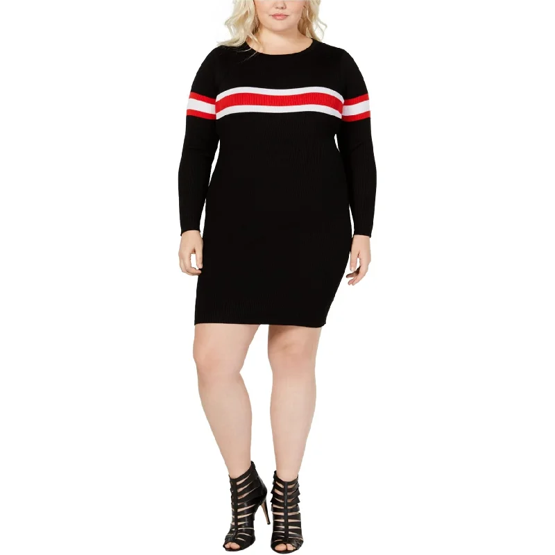 Big Savings casual summer dressSay What? Womens Ribbed Stripe Sweater Dress, Black, 2X Big Savings casual summer dressSay What? Womens Ribbed Stripe Sweater Dress, Black, 2X