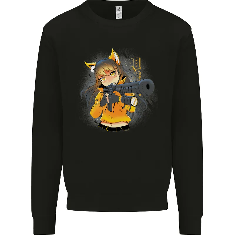 Price Rollback breathable gym hoodieAnime Gun Girl Mens Sweatshirt Jumper