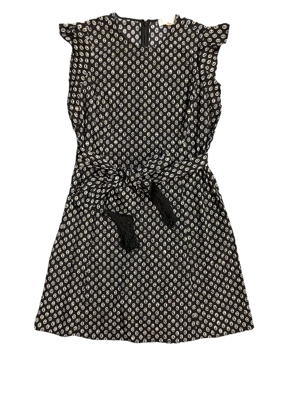 Deal Mania wool dressDress Party Short By Michael By Michael Kors In Black & Gold, Size: L
