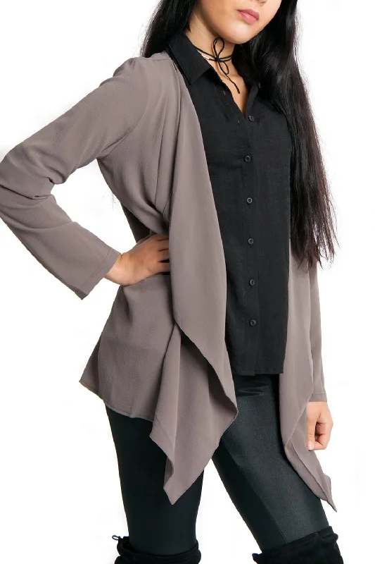 Limited Availability soft coatWaterfall Chiffon Duster Jacket