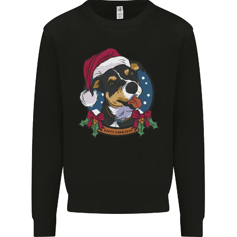 Year-End Clearance Christmas Doberman Dog Xmas Mens Sweatshirt Jumper