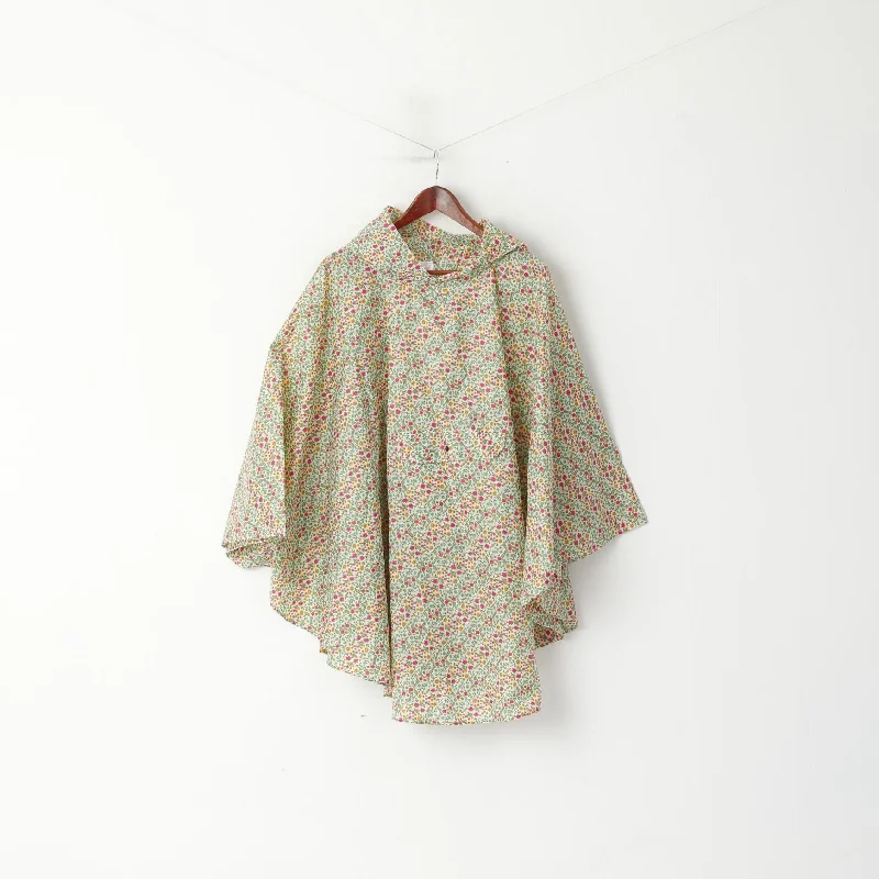 Limited Quantity comfortable outerwearTotes Women One Size Poncho Beige Floral Hood One Pocket Lightweight Top Limited Quantity comfortable outerwearTotes Women One Size Poncho Beige Floral Hood One Pocket Lightweight Top